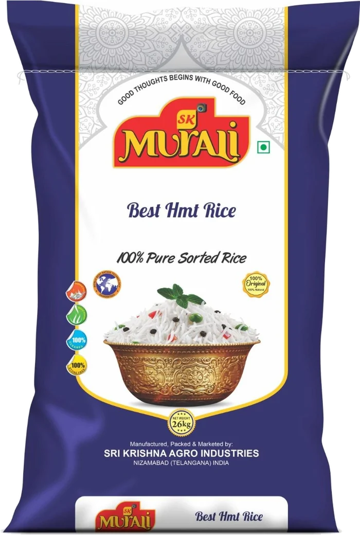 SK Murali Hmt Raw Rice bag from Sri Krishna Agro Industries