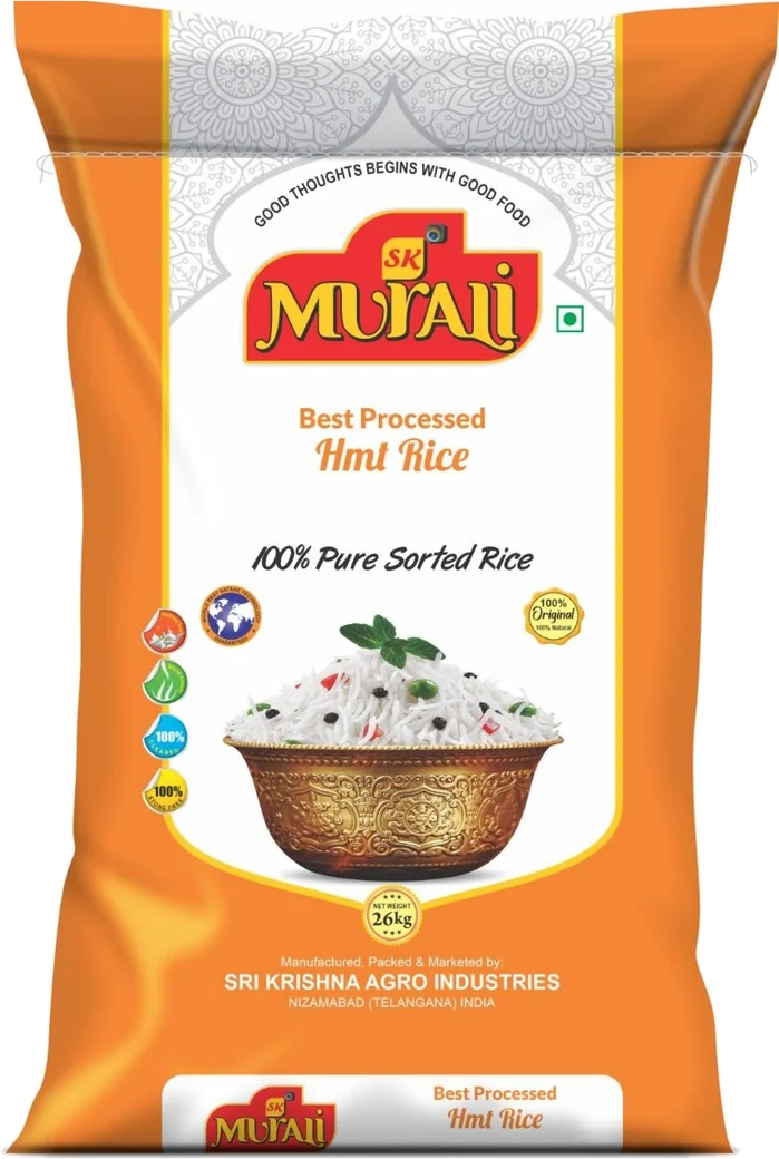 SK Murali Hmt Steam Rice bag from Sri Krishna Agro Industries