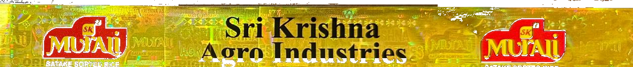 Sri Krishna Agro Industries tamper-evident strip used to seal SK Murali Rice sacks